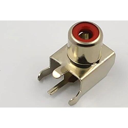 5pcs-100pcs RCA Connector Lotus Screw RCA Plug Audio Video Jack AV Connector AV-8.4-3 Socket