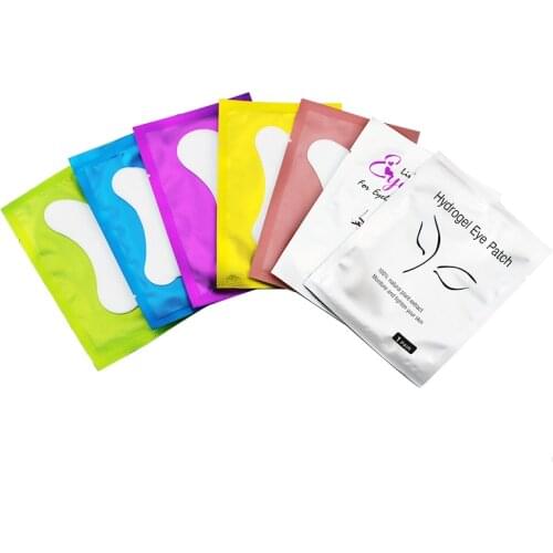 50 Pairs/Bag Eyelash Extension Paper Patches Lint Hydrating Lash Extension Pillow Sticker Under Eye Pads Eyelash Makeup Tools