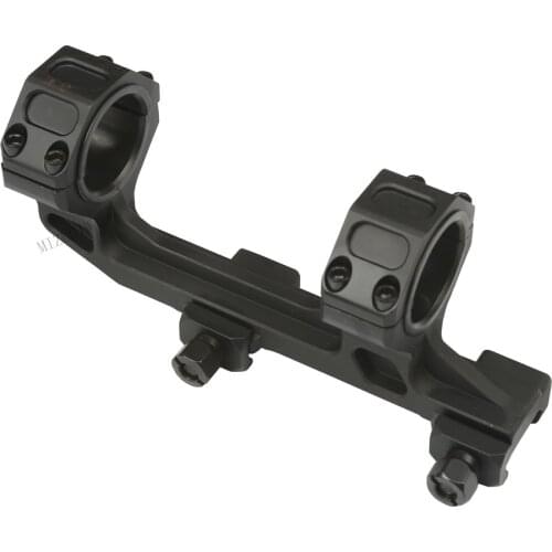 Scope Mount Automatics M4 AR 15 Ring 1 Inch / 30mm Picatinny Rail 20mm Base Combo 1-Piece Style Black