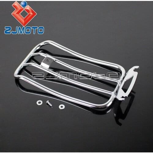 Motorcycle Chrome Solo Rear Luggage Rack For Harley FLHT FLHR FLHX FLT 1997-2015 Road King Electra Street Glide Luggage Rack
