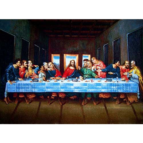 Free shipping Hot sales big size last dinner wall tapestry,high technology woven pictures,textile fabric pictures