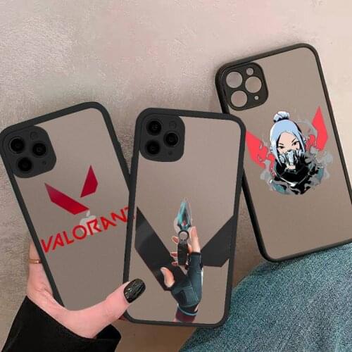 Valorant games Phone Case For iphone 12 11 8 7 plus mini x xs xr pro max matte transparent cover