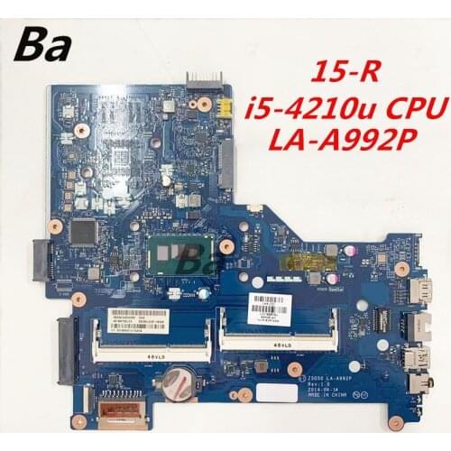 For HP Pavilion 15-R Notebook motherboard I5-4210U CPU integrated graphics card LA-A992P completed the test