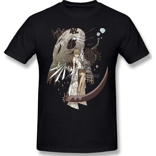 Enviroment Casual T Shirt Hot Sale Soul Eater Maka Albarn Black Star TShirt Cotton T-shirt Anime Men Tee Streetwear Harajuku