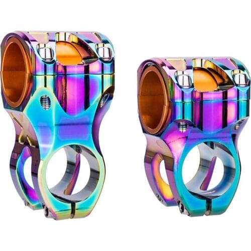 Mountain Bike 31.8*50mm 35mm CNC Colorful Stem Hollow Aluminum Alloy Short Riser (opp)