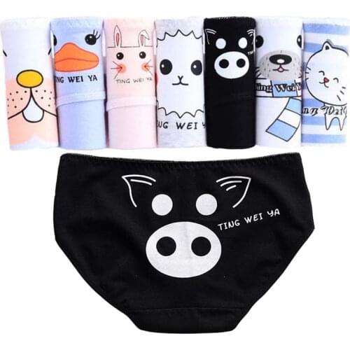 Cotton Panties Seamless Underwear Womens Sexy Briefs Girls Lingeries Panty Cute Underpants Woman Soft Shorts For Women 7Pcs/Set