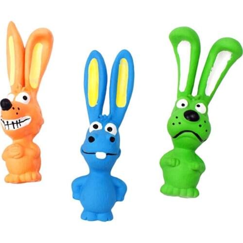 Pet Dog Sound Molar Teeth Cleaning Toys Big Ears Animal Latex Toy Pet Dogs Supplies Squeaky Dog Toy Accessories