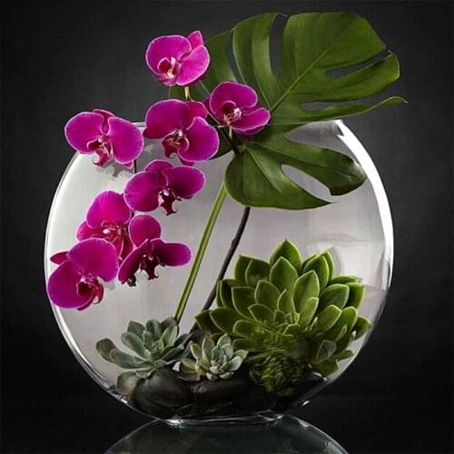 Flowers In The Plate Flower Painting By Numbers Hand Painted Oil Painting Adult Child Picture Colouring Home Decor Unique Gift