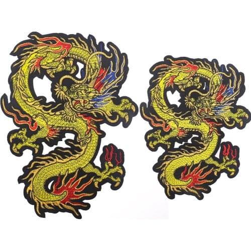 Embroidery Dragon Patches For Clothing Sew On Sticker Patches Sewing Accessories Clothes Jeans Decoration