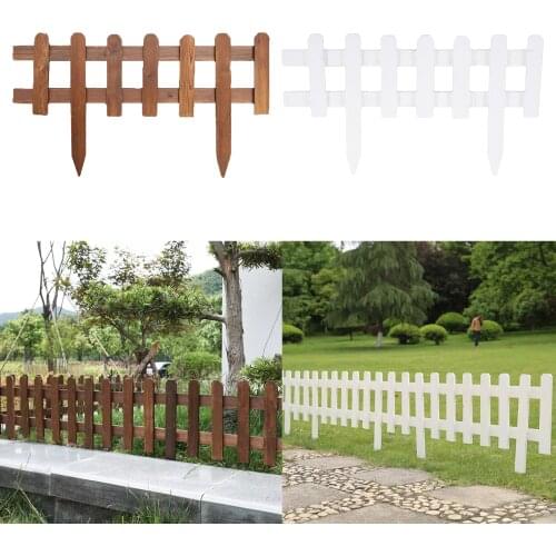 Mini Miniature Fairy Garden Ornament Fence Small Fence Barrier Wooden Craft for Miniature Garden Fairy Garden Ornaments