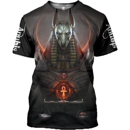 CLOOCL Brand T-shirt Ancient Egypt Gods T-shirts 3D Print Goddesses Pharaoh T Shirt Men Women Fashion Short Sleeve Plus Size Top