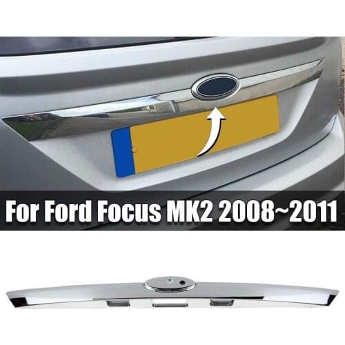 NEW 1PCS Chrome Silver Rear Tailgate Boot Liftgate Strip Handle For FORD FOCUS MK2/FOCUS MK2 2008~2011