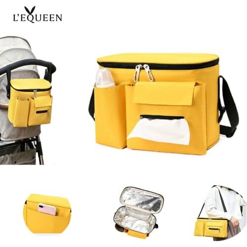 Lequeen Stroller Bag Keep Warm Baby Bag Waterproof Diaper Bag Multifunction For Mom Bolsa Maternidade Stroller Organizer