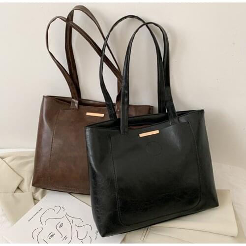 2020 New Vintage Leather Handbags Luxury Handbags Women Bags Designer Bags Famous Brand Women Bags Large Capacity Tote Bags Sac