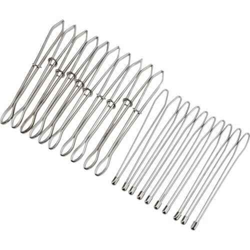 YOKOYAMA 10Pcs/Set 8cm Knit Stitch Knitting Needles Crochet Hook Stainless Steel Clip Craft Knitting Crochet Locking Stitch