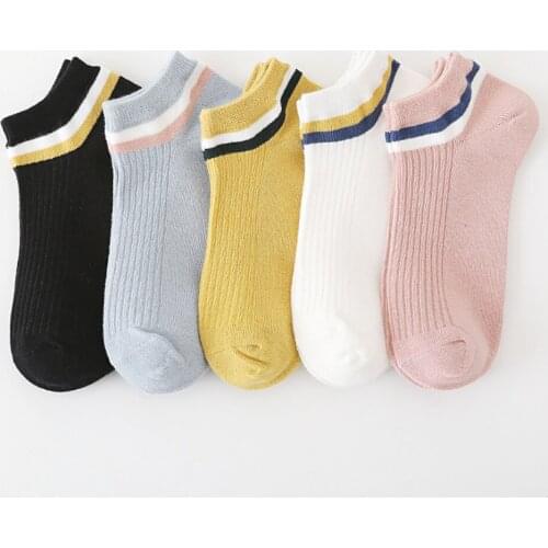 2021 Spring Summer Ladies Cotton Ankle Socks Women Meias Femme Chaussettes Casual Calcetines Mujer Girls Medias 10 Pairs/Set