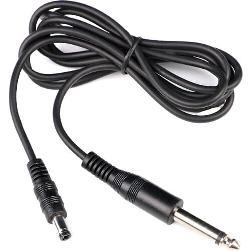 1.8m Steel Gel DC Cable Silica Tattoo Clip Cord For Tattoo Machine Gun Power Supply 1pc black color 5.5*3.5mm Free Shipping