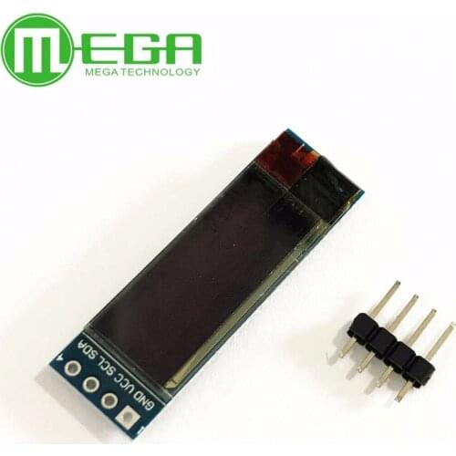 10PCS 0.91 Inch 128x32 IIC I2C Blue OLED LCD Display DIY Module SSD1306 Driver IC DC 3.3V 5V Module For Arduino PIC