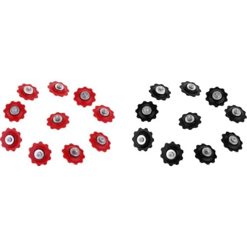 10Pcs Bike Bicycles Cycling Rear Derailleur Guide Roller Jockey Wheel Bicycles Accessories