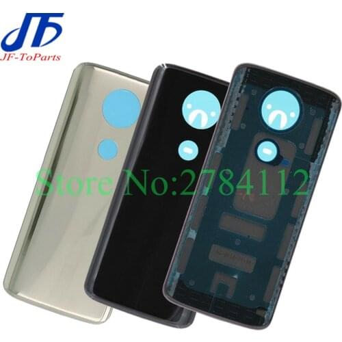 10Pcs Back Glass For Motorola Moto E5 E Plus 5th Gen Battery Cover Rear Door Housing Case Replacement Repiar Parts