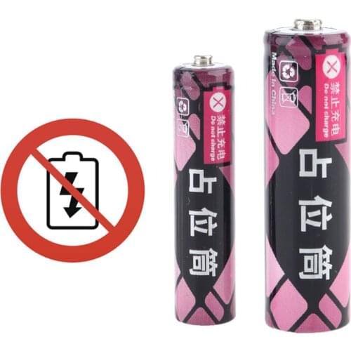 14500 AA AAA 10440 Size Dummy Fake Battery Shell Placeholder Cylinder Conductor