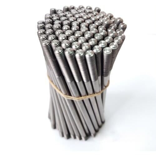 2pcs M5 titanium alloy double head teeth rod round Thread bar solid stick quick release lever axis 110mm-186mm long