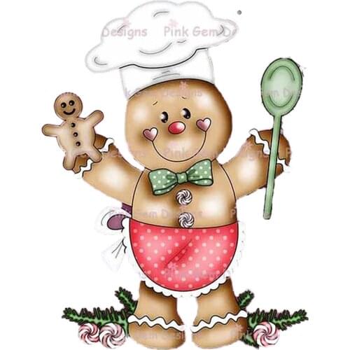 2021 Chef Cutting Dies For Scrapbooking Craft Gingerbread Man Dies Stencil For DIY Paper Photo Card Embossing Dies Mold