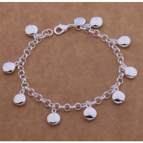 AH077 Hot sterling bracelet, sterling fashion jewelry pea /ajtajbaa axvajpca silver color