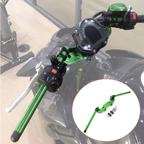 Aluminum 22mm CNC Clip-On Adapter Plate Handlebar For Kawasaki Z900 Z 900 2017 2018 2019 Handle Bar Kit Motorcycle Parts