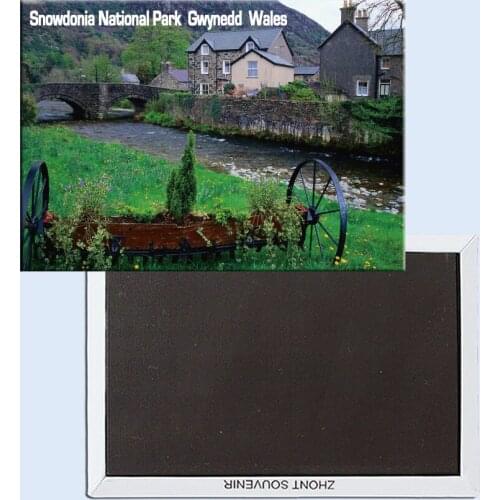 Travel Refrigerator Magnets 78*54mm,Stone Village of Beddgelert,Snowdonia National Park,Gwynedd, Wales Travel FridgeMagnets25001