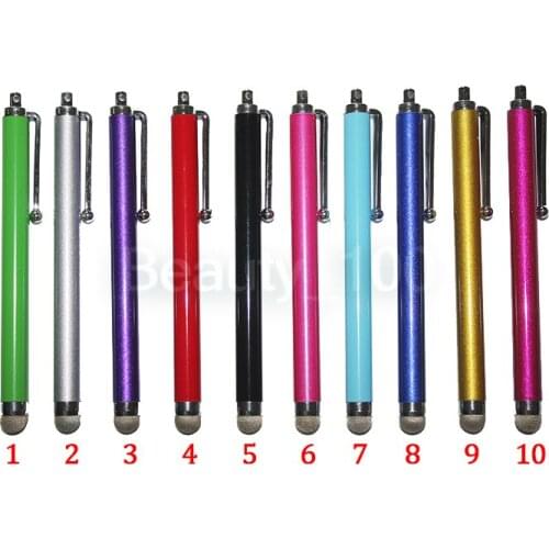 Hot Selling Metal Stylus Touch Screen Pen Capacitive Cloth Pen For Iphone Ipad Tablets Smartphone DHL Free Shipping