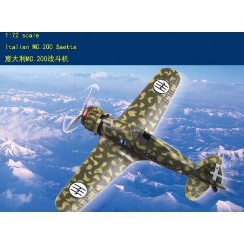 Trumpeter 80291 1/72 Aircraft Italian MC.200 Saetta Fighter Bomber Plane Model TH06235-SMT6