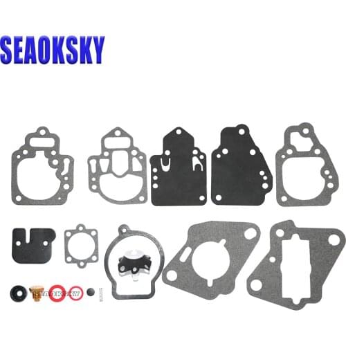 Carburetor Gasket and Diaphragm Kit for Mercury Many 6 8 9.9 10 15,20 & 25 HP Replace 1395-9761-1