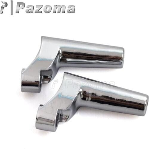 Chrome Motorcycle Front Direction Turn Signal Relocation Kit Indicator Mount Brackets for Harley Sportster XL883 1200 Dyna 88-05