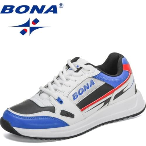 BONA 2021 Bew Designers Trendy Sneakers Men Fashion Casual Shoes Man Luxury Shoes Brand Leisure Footwear Outdoor Soft Mansculino