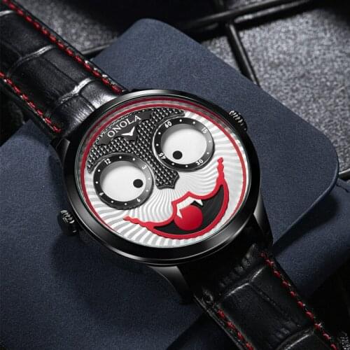 2021 Joker Watch for Men Japan Movt Luxury Fashion 3ATM Quartz Watches Mens Limited Edition Waterproof Clown Watch Reloj Hombre