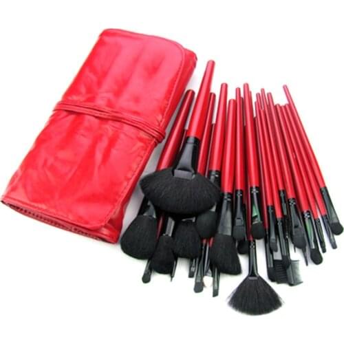 32 Pieces Red/Black Make Up Set Professional Makeup Accessories Brushes Tools Foundation Brush Sets & Kits High Quality