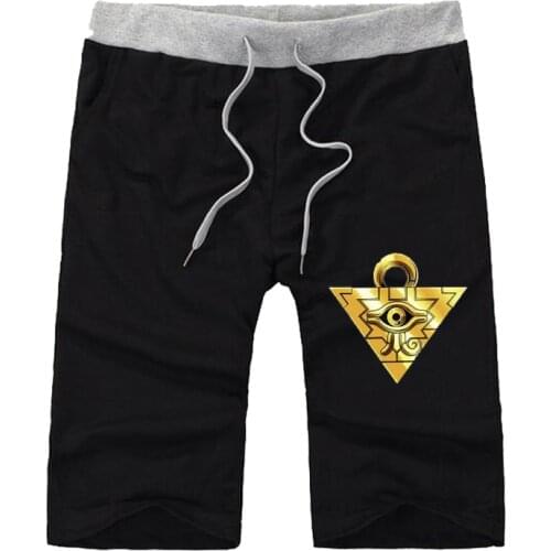 Anime Yu Gi Oh shorts teenagers Loose Sport Short Pants Men Summer Male cotton Sweatpants Fitness Workout Shorts