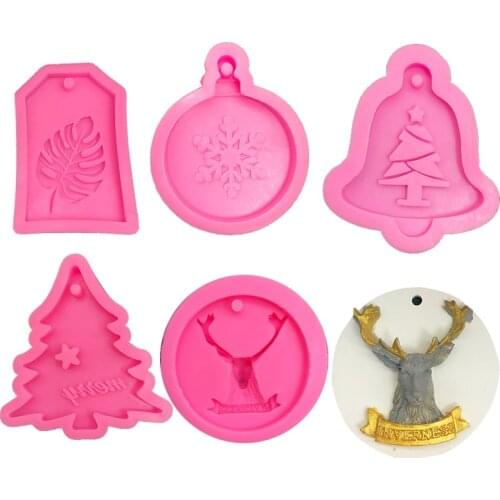 Christmas listing silicone mold Christmas tree turtle leaf aromatherapy gypsum mold handicraft resin moulds