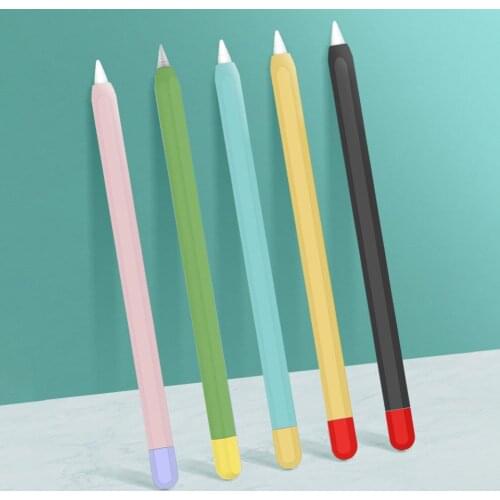 For Apple Pencil 1/2 Silicone Capacitive Stylus Pen Case Protective Sleeve Cap for Apple Pencil 1/2 Full Cover Protective Sleeve