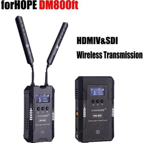 ForHOPE DM800ft Wireless Video Image Transmission Syetem HDMI SDI Transmitter & Receiver for Live Broadcast wedding film makeing