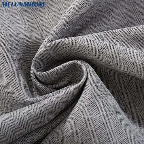 Modern Solid Color Kitchen Door Curtains for Bedroom Faux Linen Curtains for Living Room Window Treatments Roman Blinds Fabric