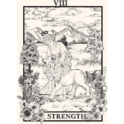 Tarot Tapestry The Star The Sun Medieval Mysterious Wall Home Decor