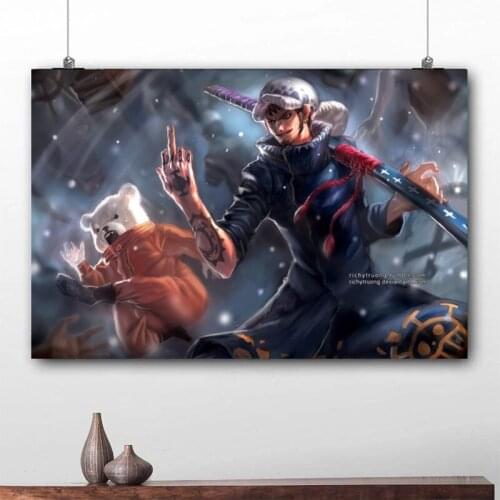 Japanese Anime One Piece Canvas Painting Cartoon Wall Art Posters and Prints Print Canvas Pictures Childrens Bedroom Home Decor