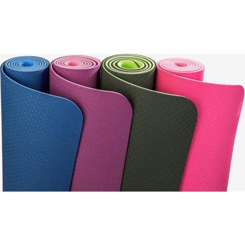 Yoga mat TPE fitness tapete Thick Non-slip Gym fitness body building esterilla Pilates gymnastics Exercise yoga mats 183*61*6mm