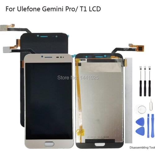 Display Screen Replace For Ulefone Gemini Pro LCD Touch screen 5.5 inch black gold for Ulefone T1 LCD Touch screen