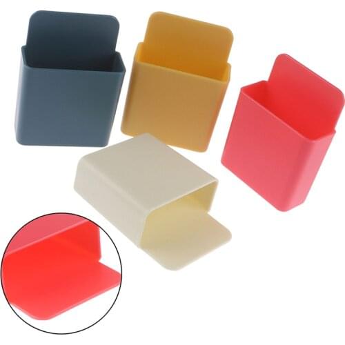 1pcs Wall Mounted Organizer Storage Box Remote Control Air Conditioner Storage Case Mobile Phone Plug Holder Stand Container