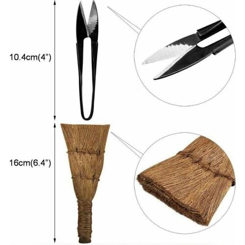 16Pcs Garden Bonsai Tool Set Carbon Steel Kit Cutter Scissors with Nylon Case SUB Sale