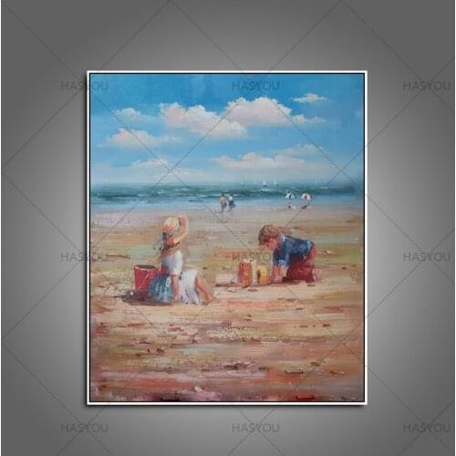 2017 Wholesale 100% Handpainted Oil Painting On Canvas Wall Pictures for living room kids room christmas decoration For home