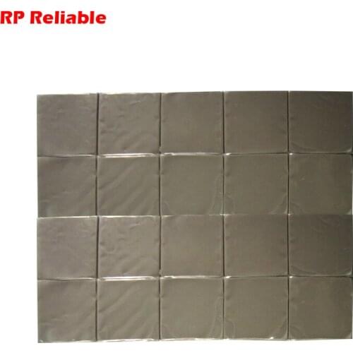 40pcs 15*15*1.0mm Black Soft Silicone Thermal Pads Mat for IC Chip Heat Sink Hot Transfer, Heat Conduct